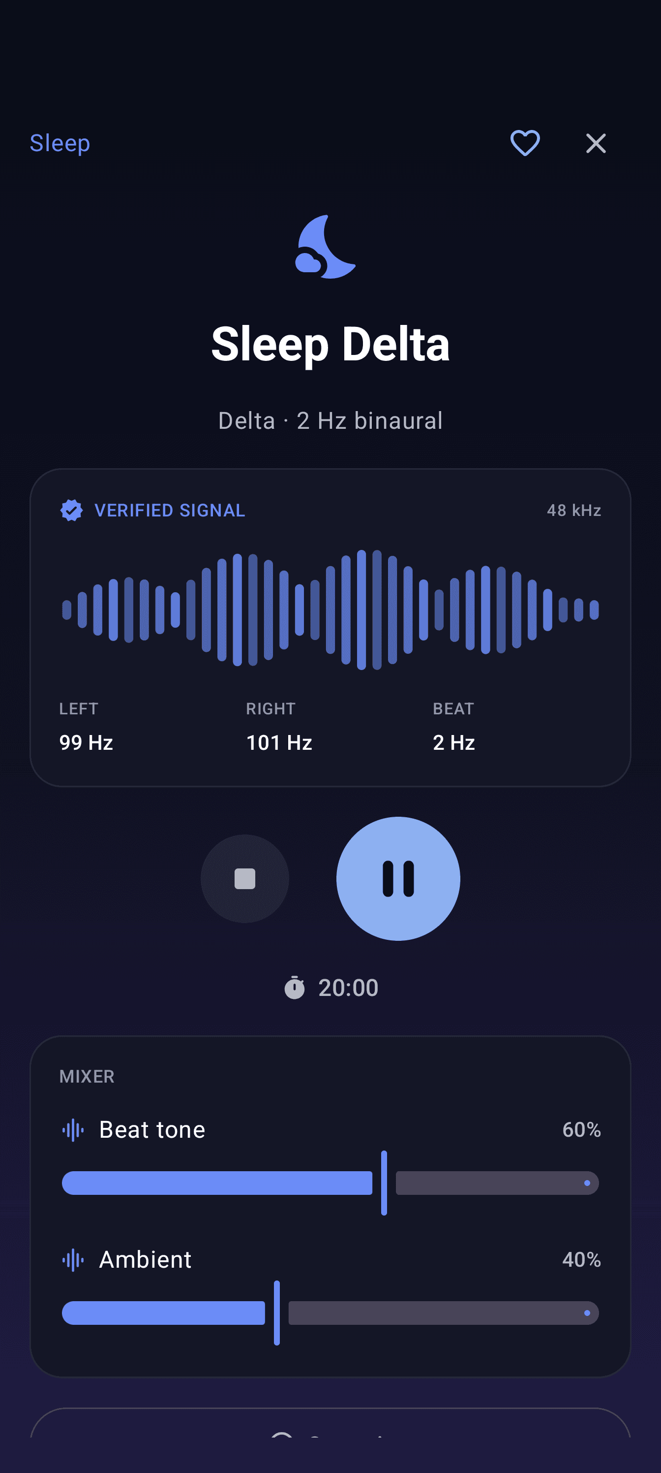 Android · Frequency player