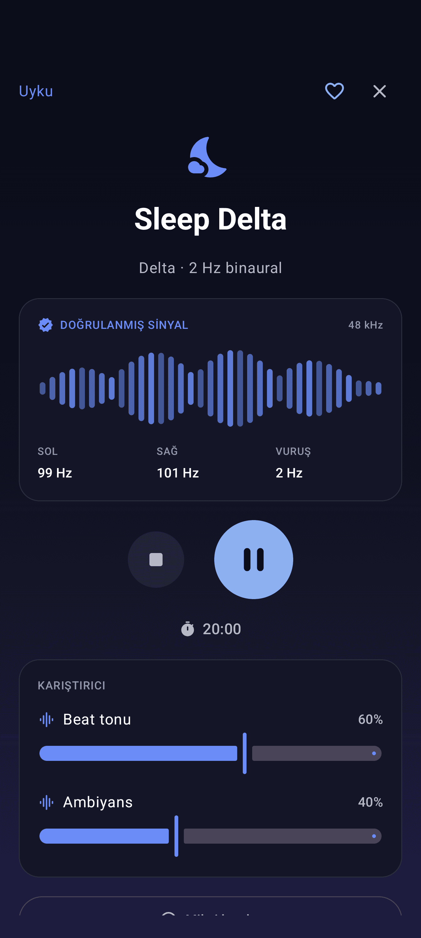 Android · Frekans oynatıcısı